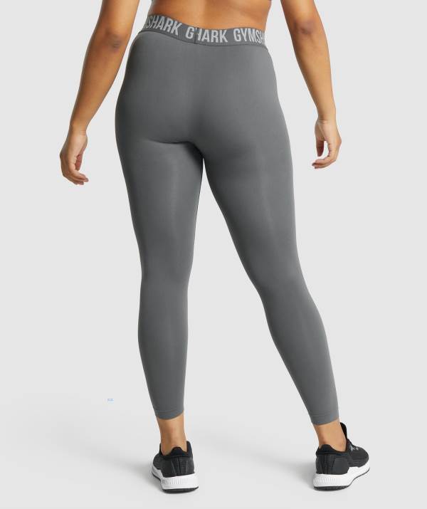 Damske Legíny Gymshark Fit Seamless Tmavo Siva | GE1298405